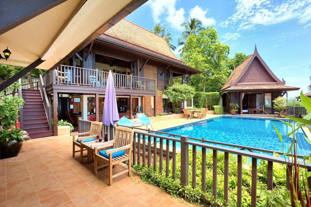 Villa Thai Teak - Panoramic Sea & Sunset Views Ko Samui Pokoj fotografie