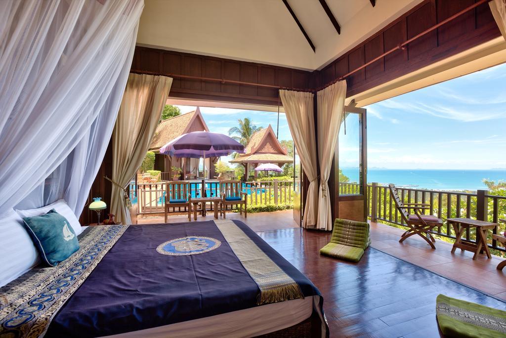 Villa Thai Teak - Panoramic Sea & Sunset Views Ko Samui Pokoj fotografie