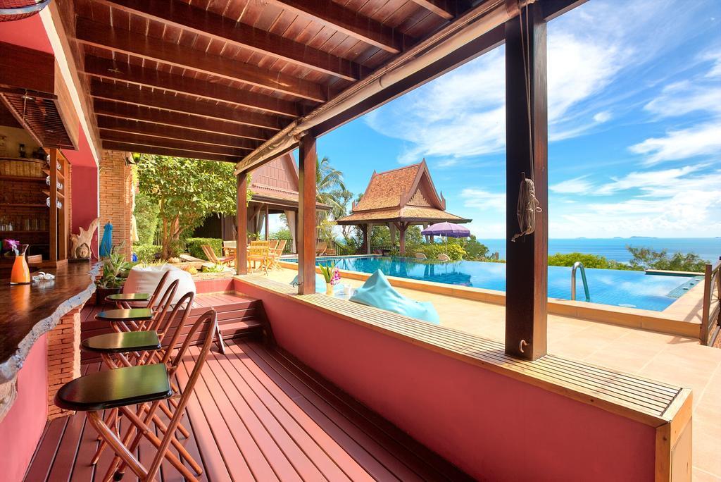 Villa Thai Teak - Panoramic Sea & Sunset Views Ko Samui Pokoj fotografie