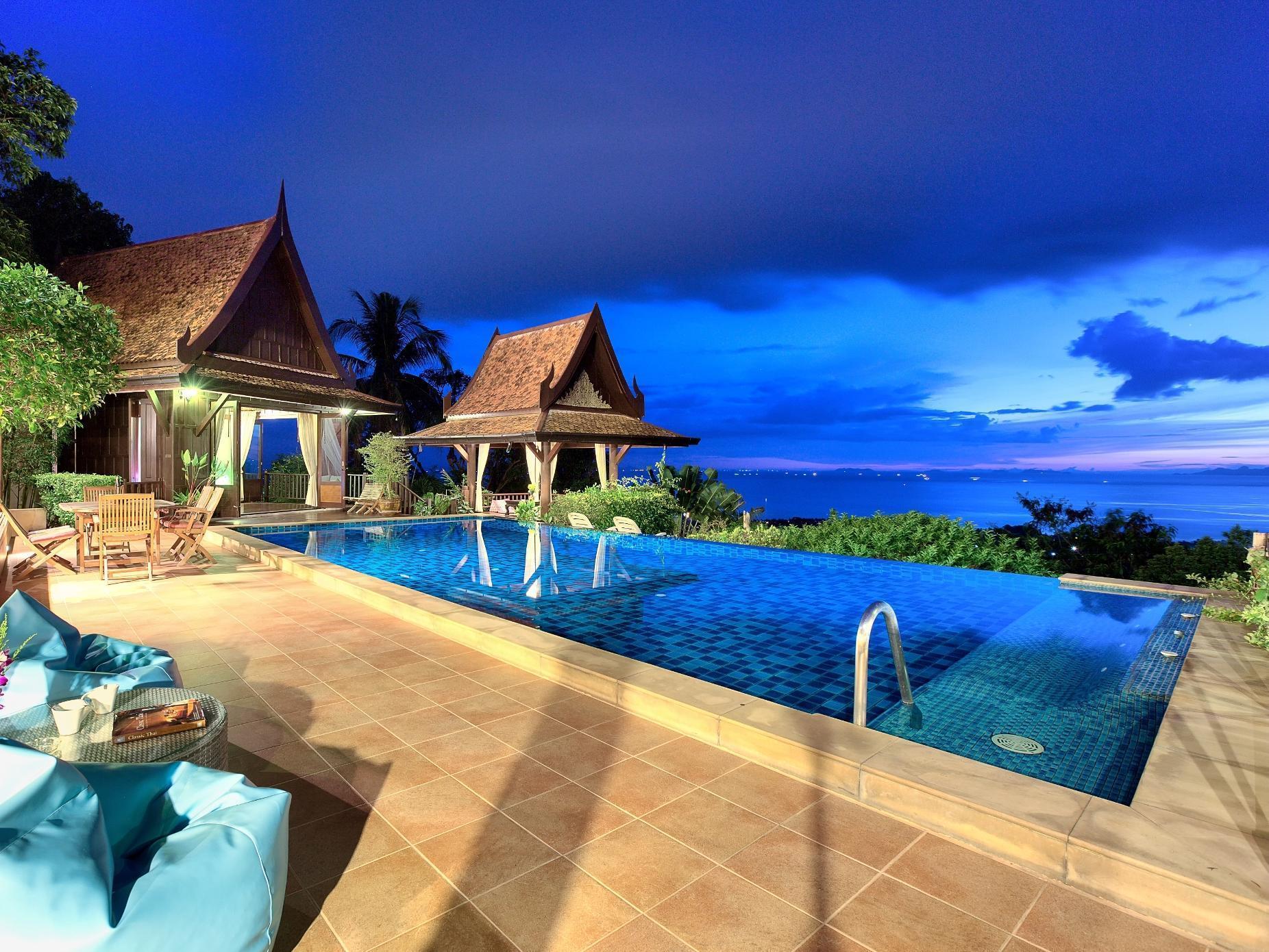Villa Thai Teak - Panoramic Sea & Sunset Views Ko Samui Exteriér fotografie