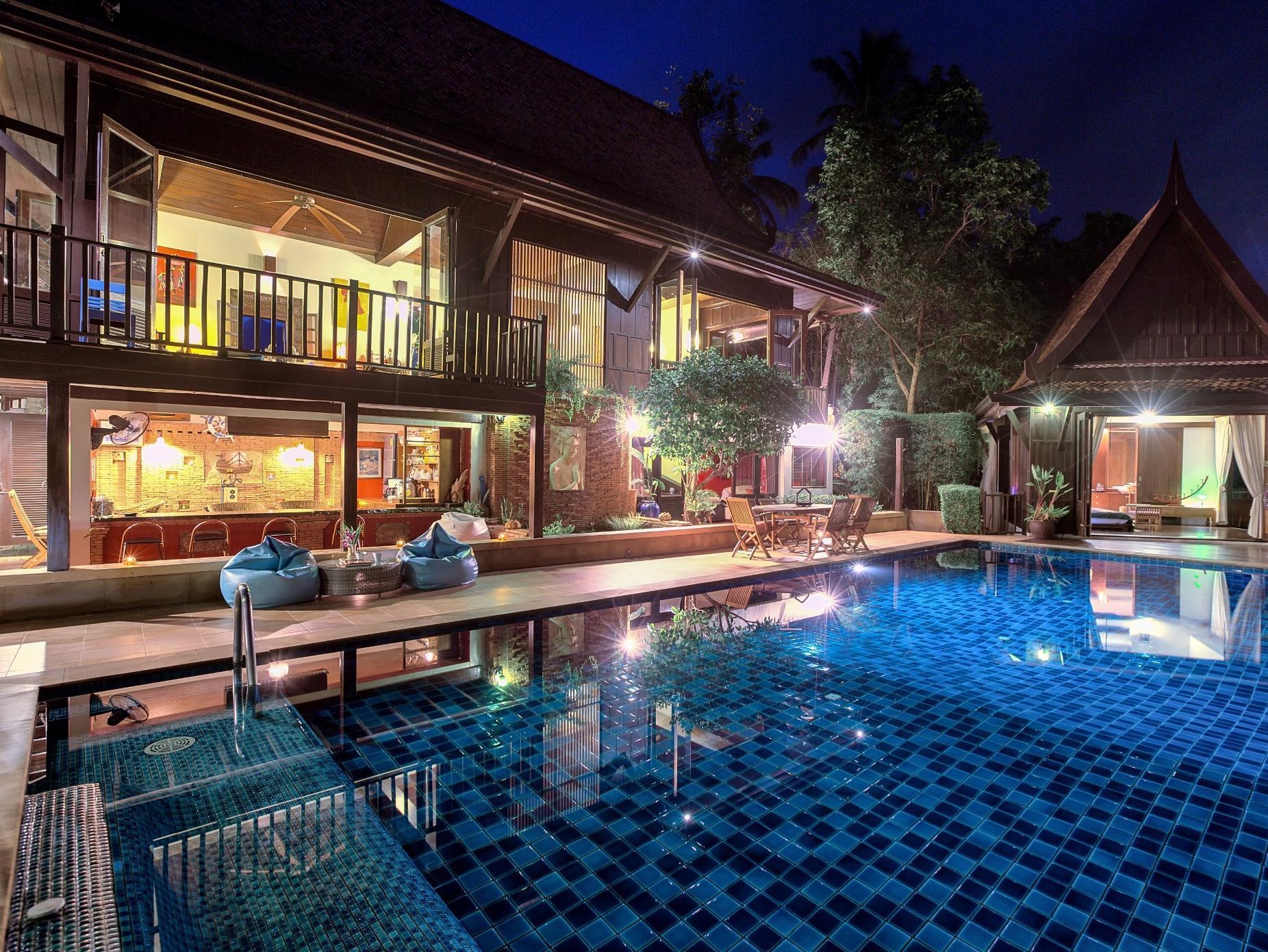 Villa Thai Teak - Panoramic Sea & Sunset Views Ko Samui Exteriér fotografie