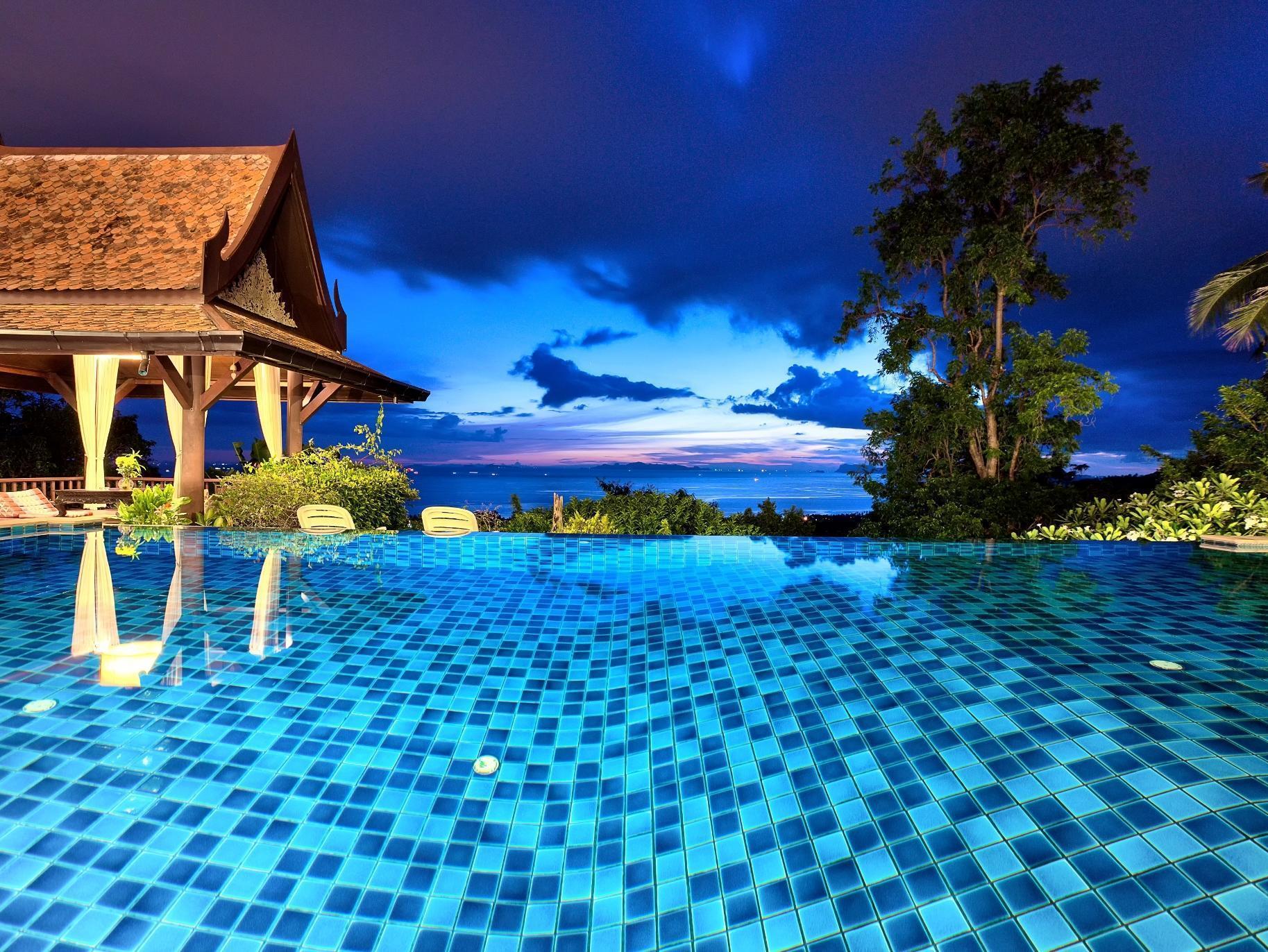 Villa Thai Teak - Panoramic Sea & Sunset Views Ko Samui Exteriér fotografie